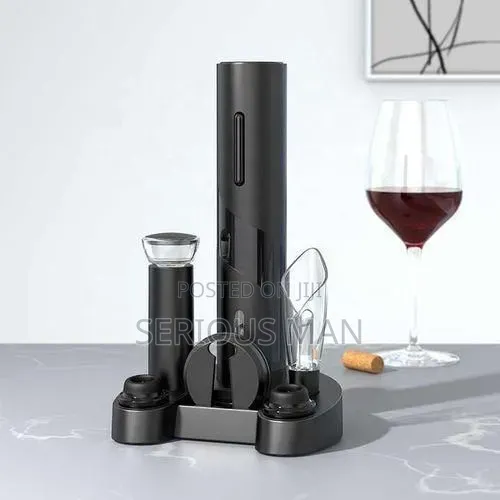 Electric Wine Opener Set Base Style Wine Bottle Opener Corkscrew Kit