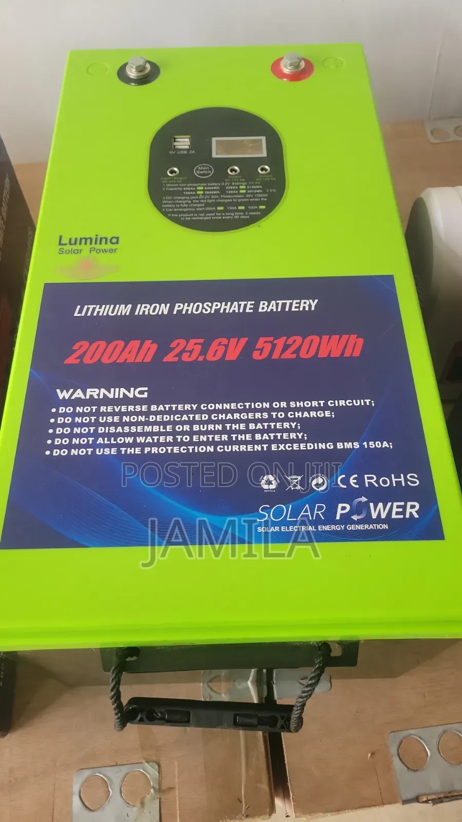 Lithium Iron Phosphate Battery 200Ah-24v