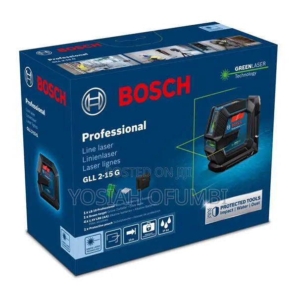 Bosch GLL 2-15 G Professional Two-Line Green Laser
