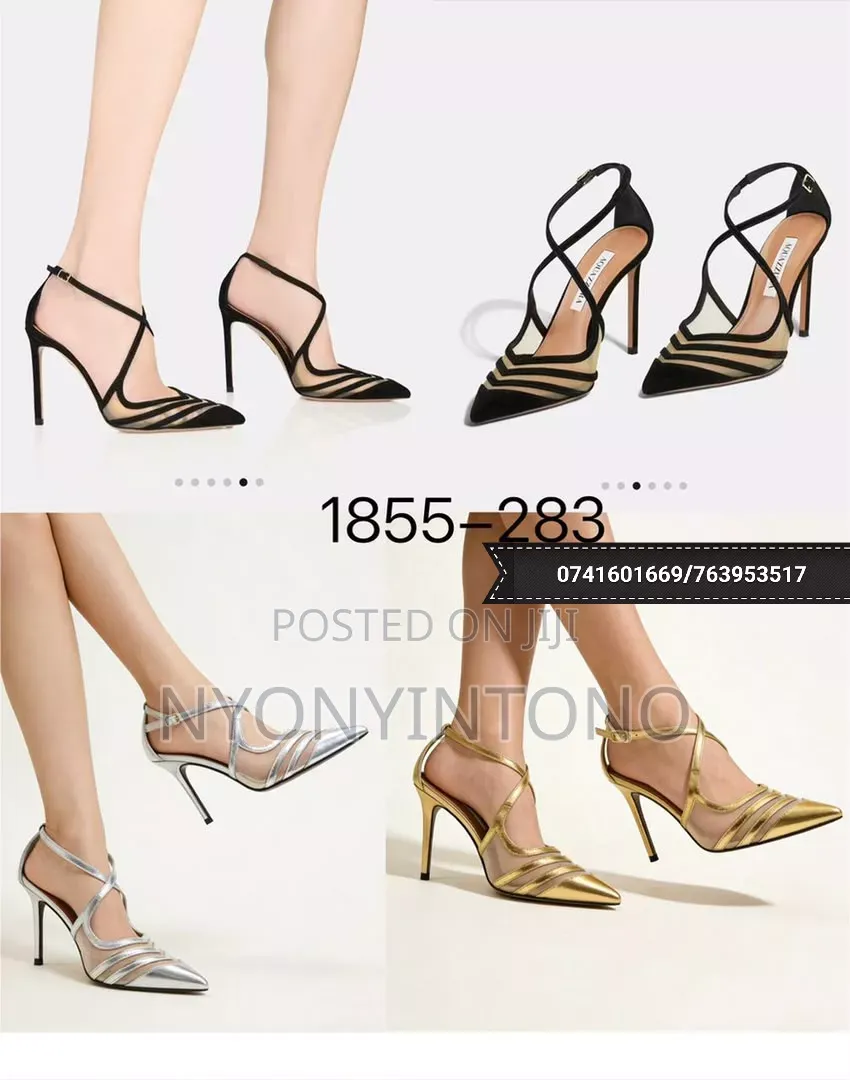 Aquazzura Style Super Elegant Mesh Stripe Pump