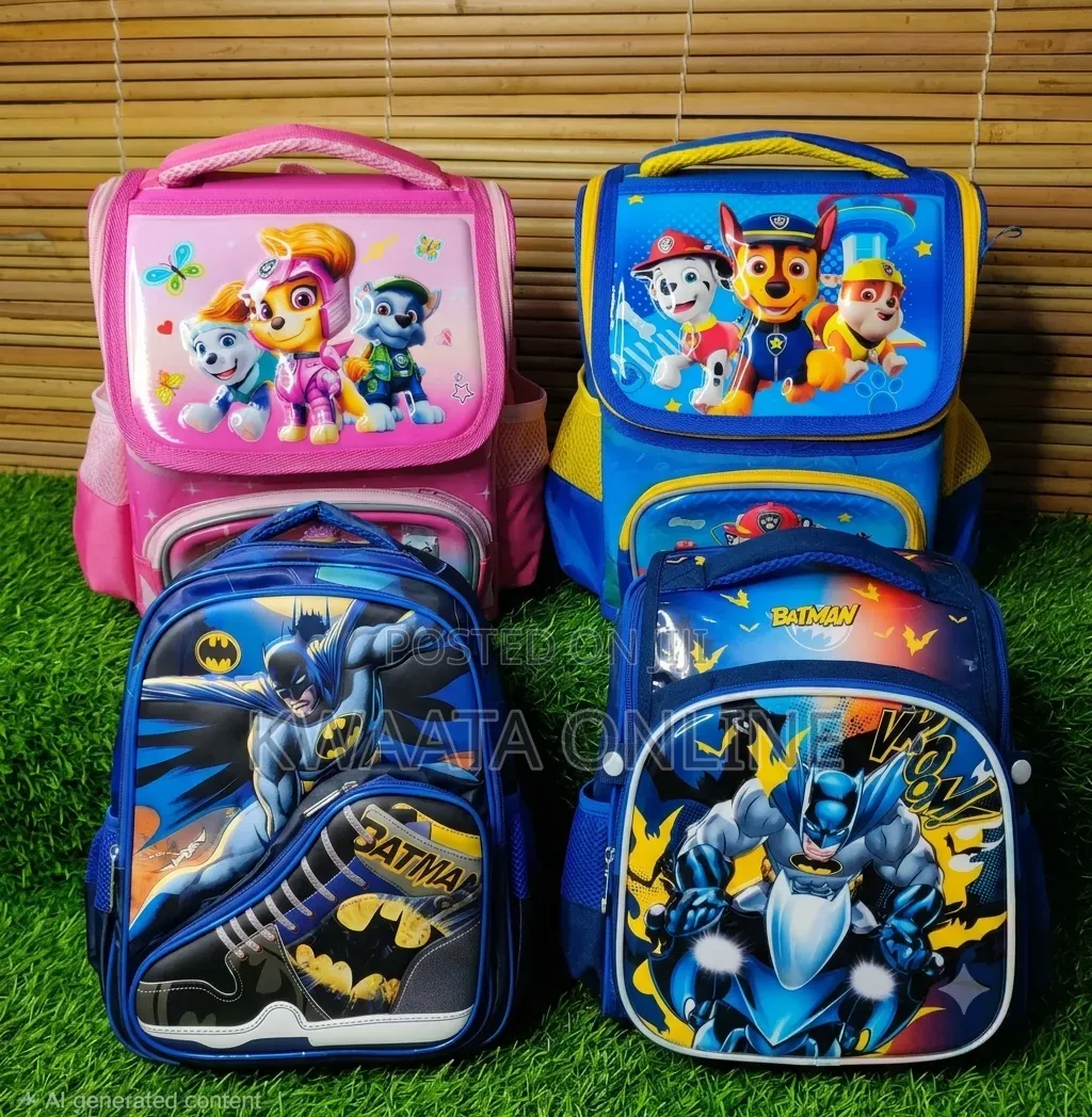 Kids' Premium 3D Character School Bag, Smooth Surface