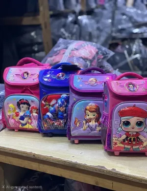 Kids' Premium 3D Character School Bag, Smooth Surface