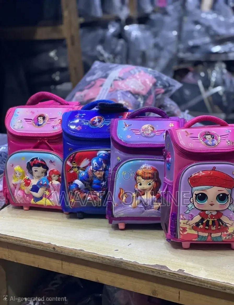 Kids' Premium 3D Character School Bag, Smooth Surface