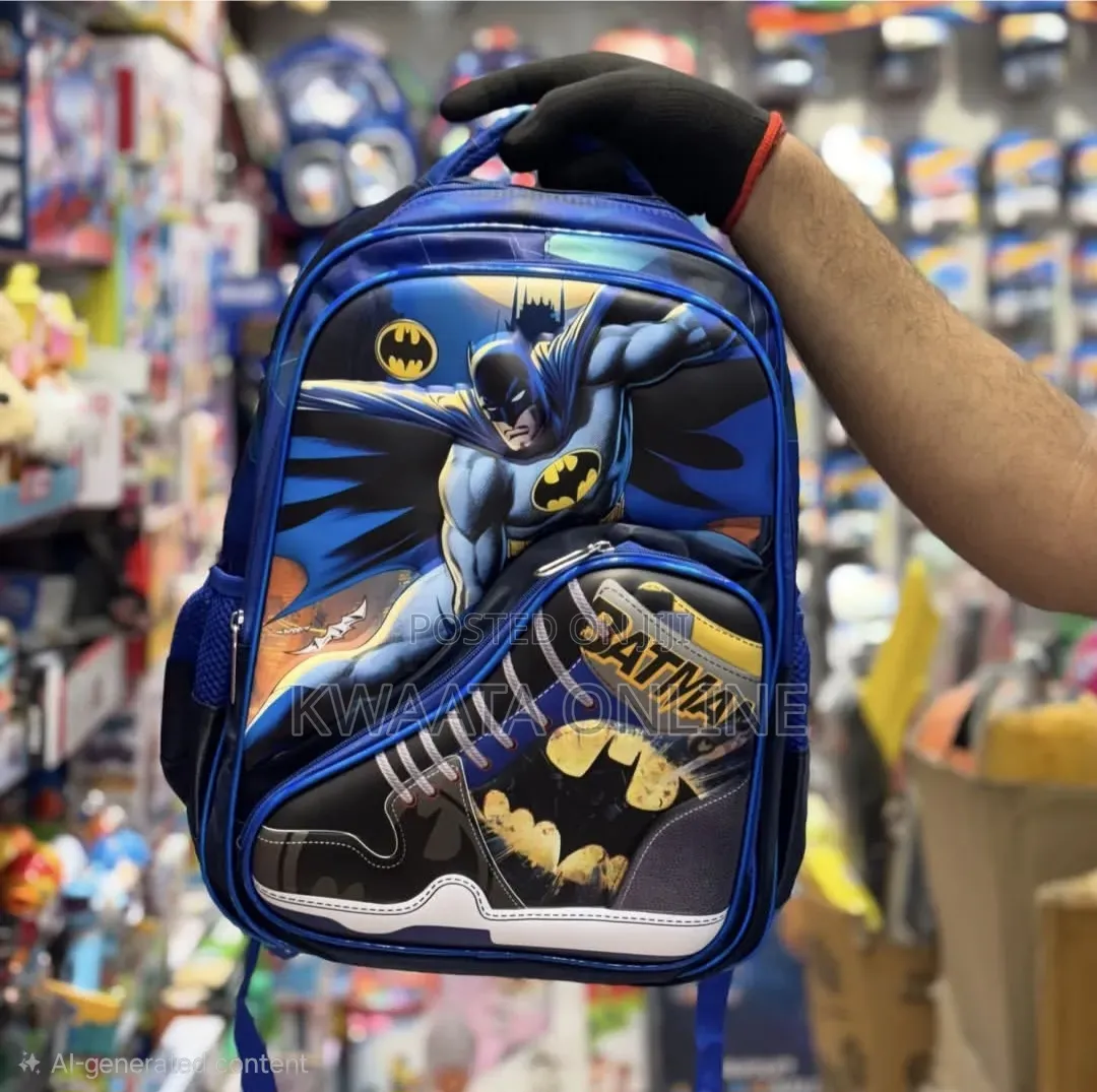 Kids' Premium 3D Character School Bag, Smooth Surface