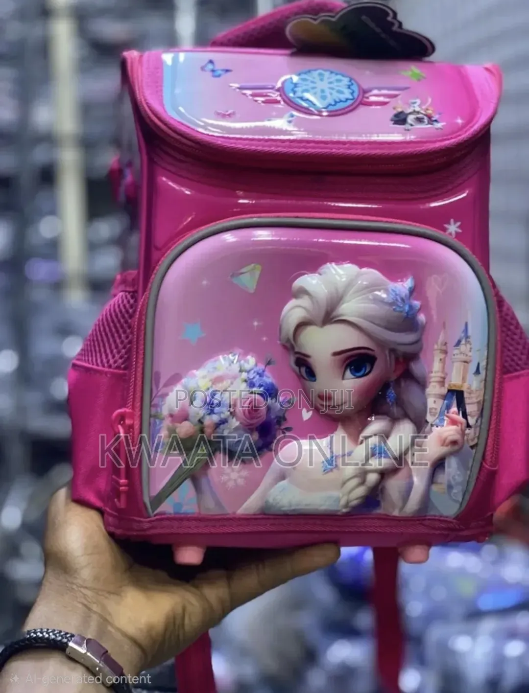 Kids' Premium 3D Character School Bag, Smooth Surface