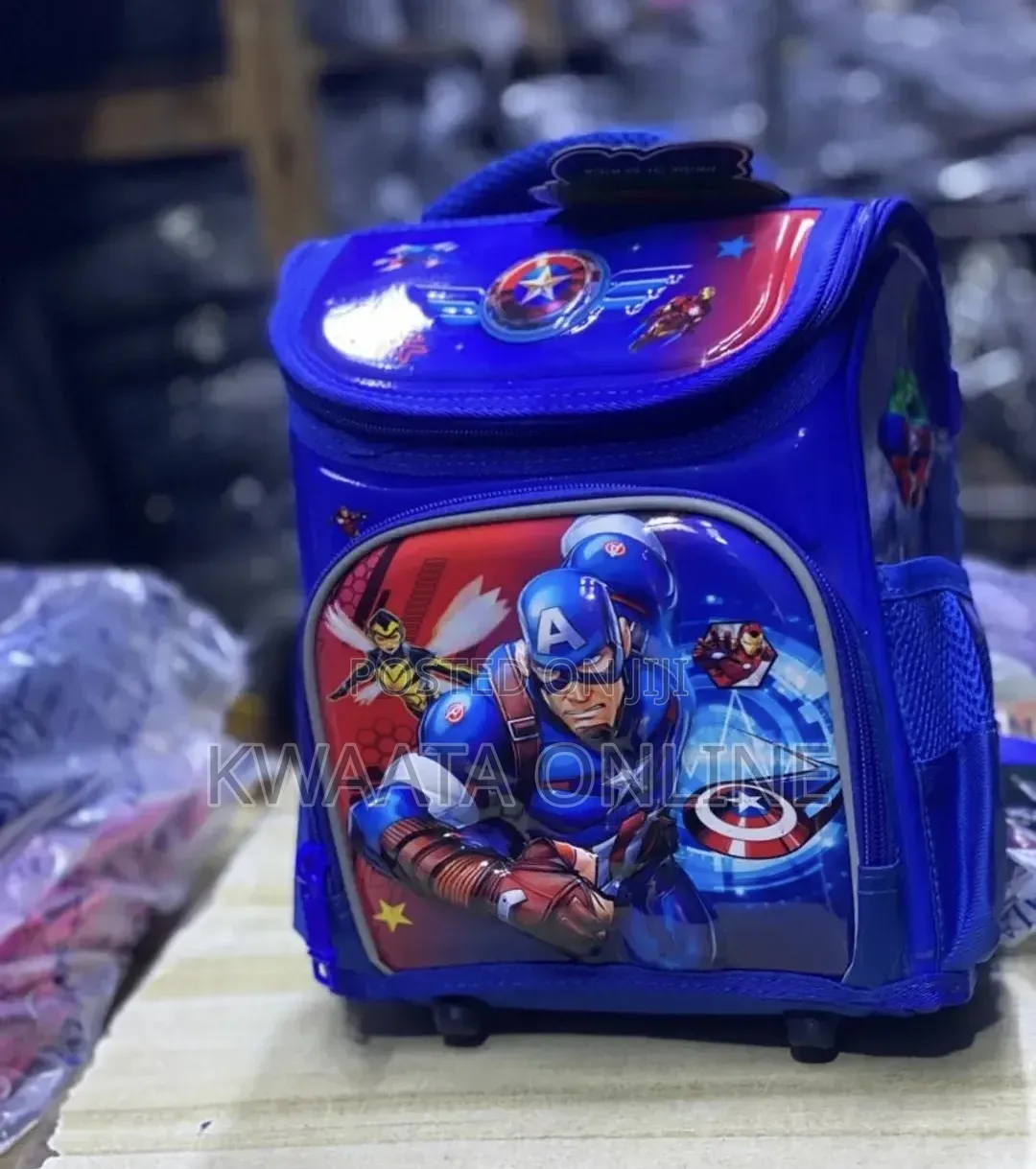 Kids' Premium 3D Character School Bag, Smooth Surface