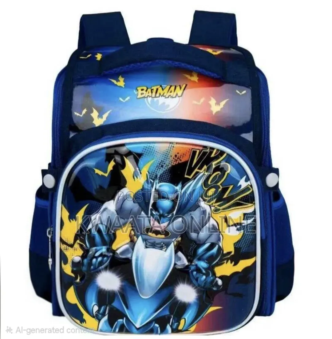 Kids' Premium 3D Character School Bag, Smooth Surface