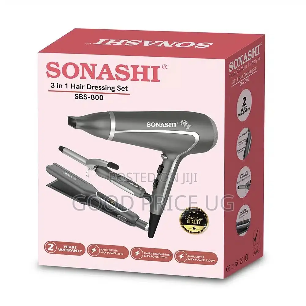 Sonashi 3-in-1 Hair Dressing Set (Model SBS-800),