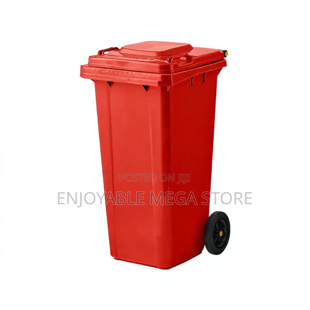 Red 120ltrs Plastic Dust Bins Plastic Dust Bins
