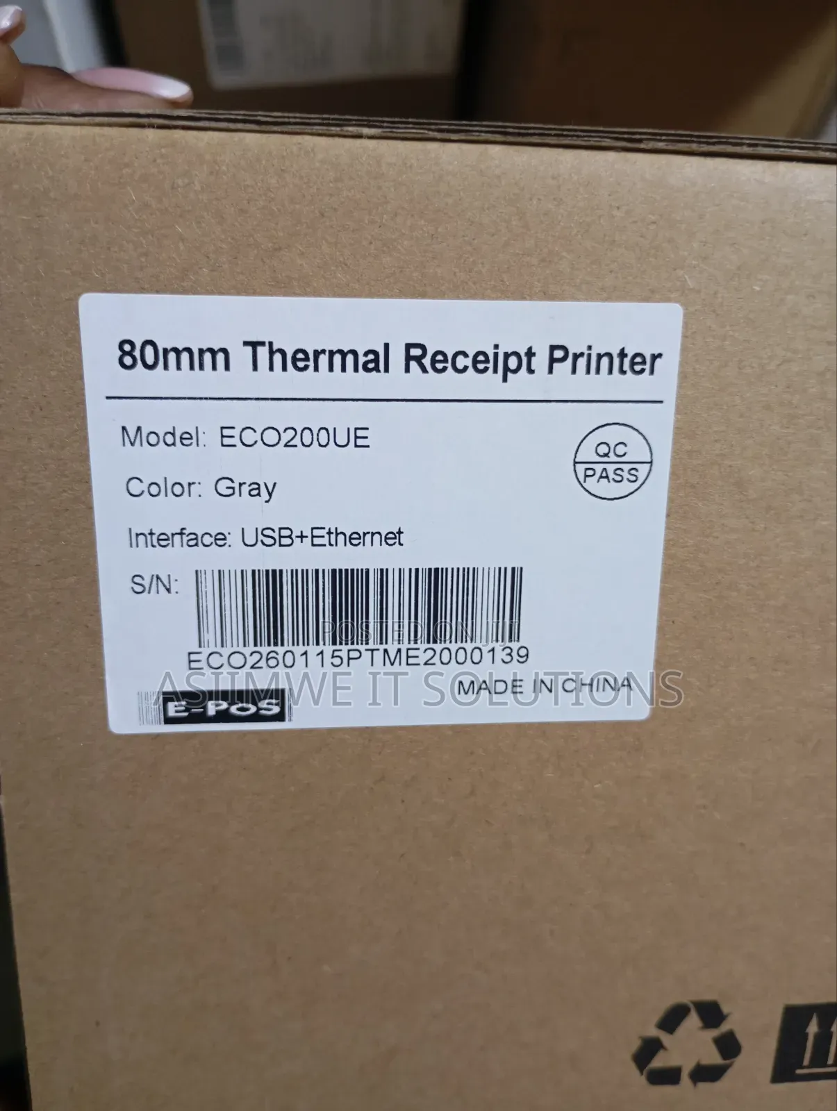 E-Pos Receipt Printer Eco200ue