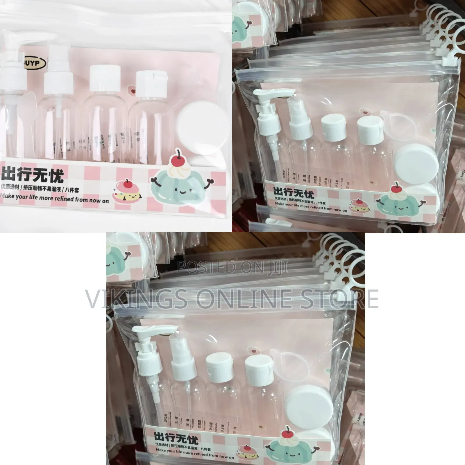 6Pcs/Set Travel Bottles Cosmetic Packaging Empty Pressure Spray
