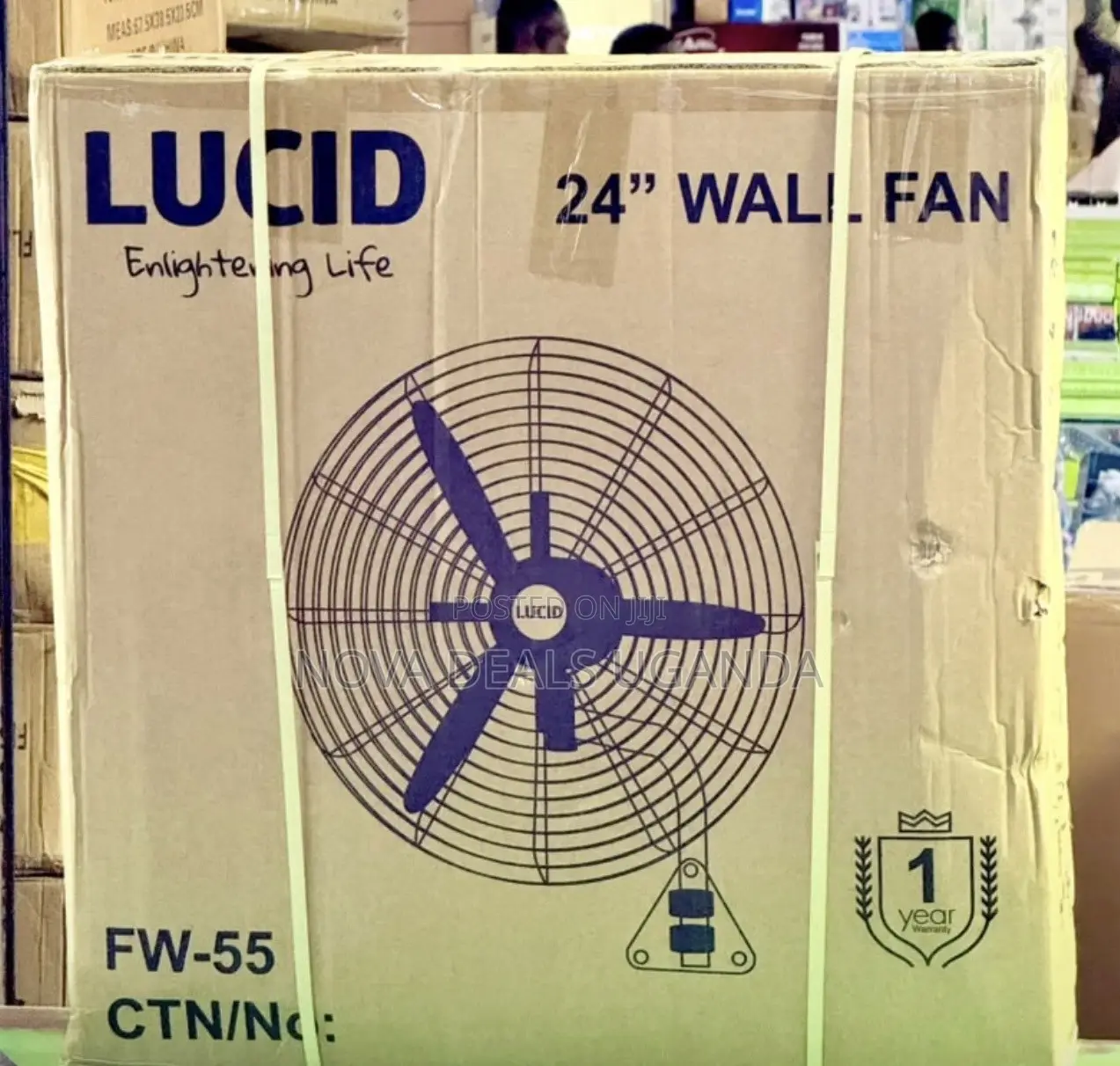 Lucid 24′′ Industrial Wall Fan FW-55 | Heavy Duty Fan