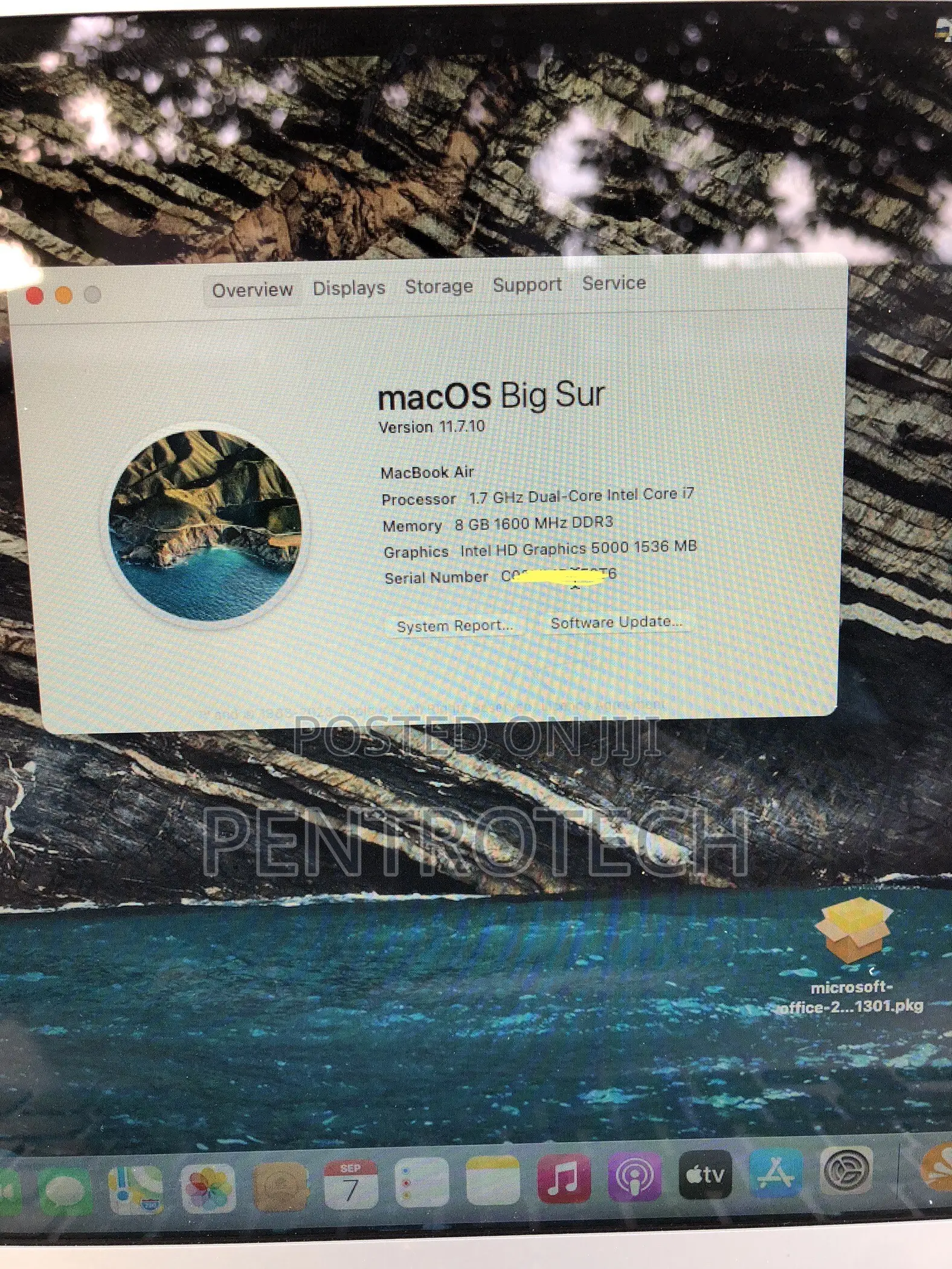 Laptop Apple MacBook Air 2014 8GB Intel Core i7 HDD 128GB