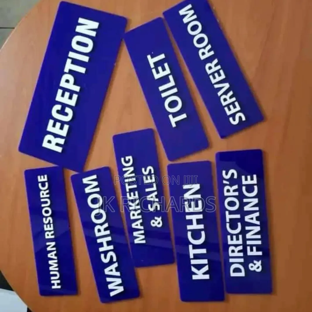 3D Foam Signs and 2D