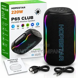HOPESTAR P65 Club 220W Portable Bluetooth Speaker With RGB Lights