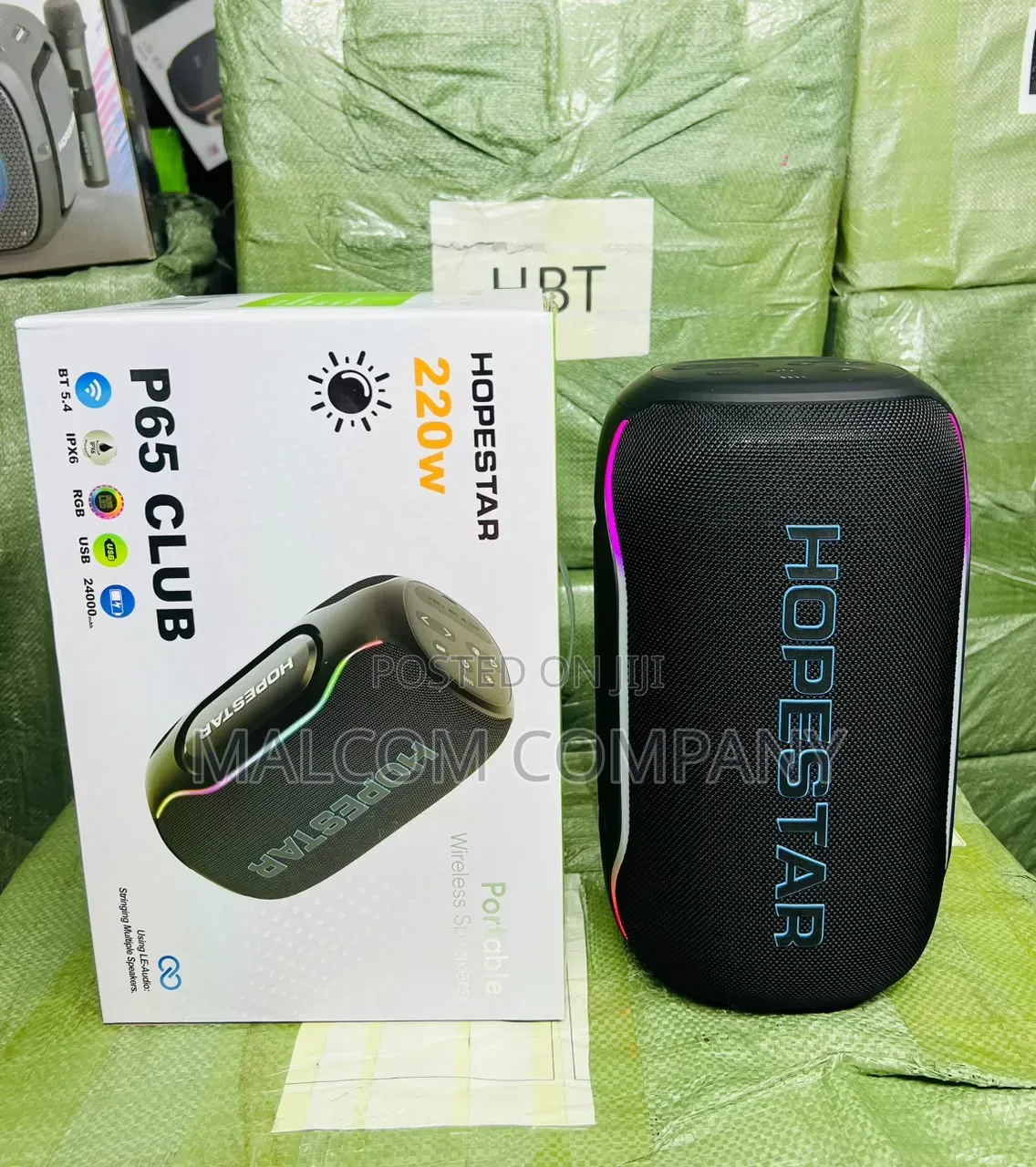 HOPESTAR P65 Club 220W Portable Bluetooth Speaker With RGB Lights