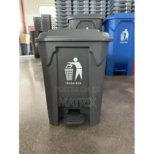 30L Pedal Trash Bin – Durable Plastic Dustbin With Lid
