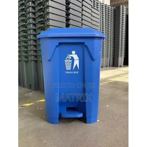 30L Pedal Trash Bin – Durable Plastic Dustbin With Lid