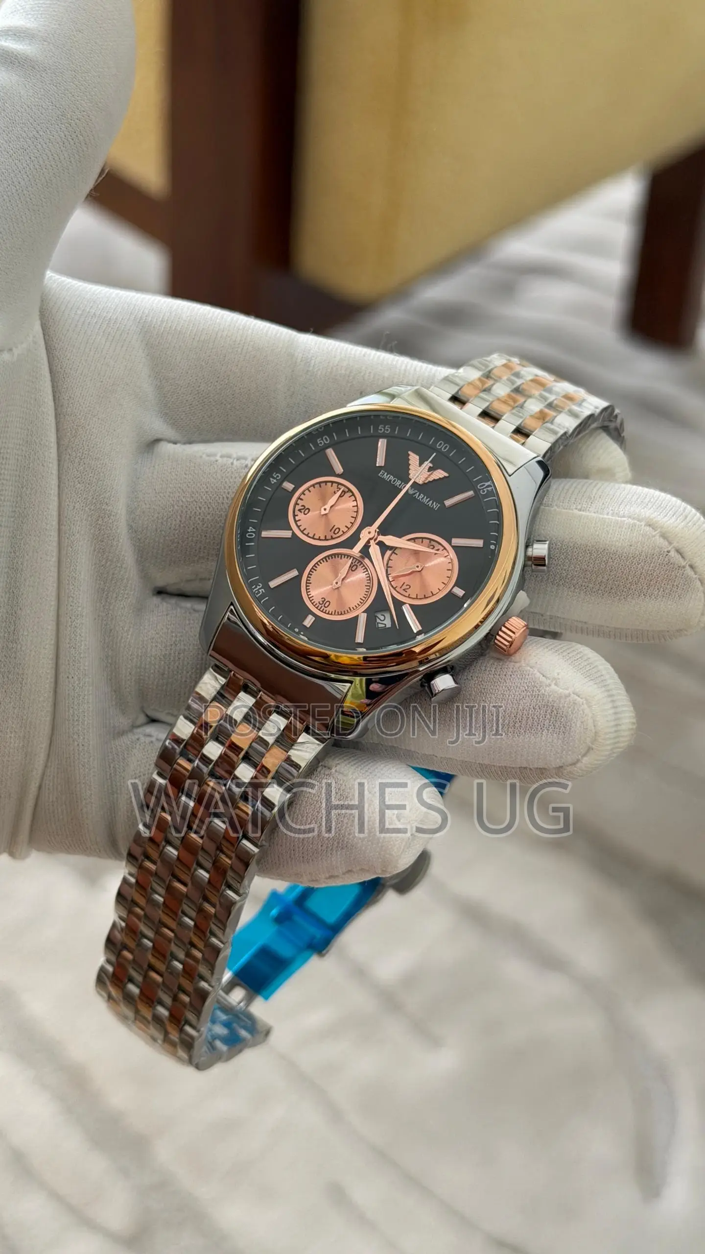 Two Tone Armani Watch