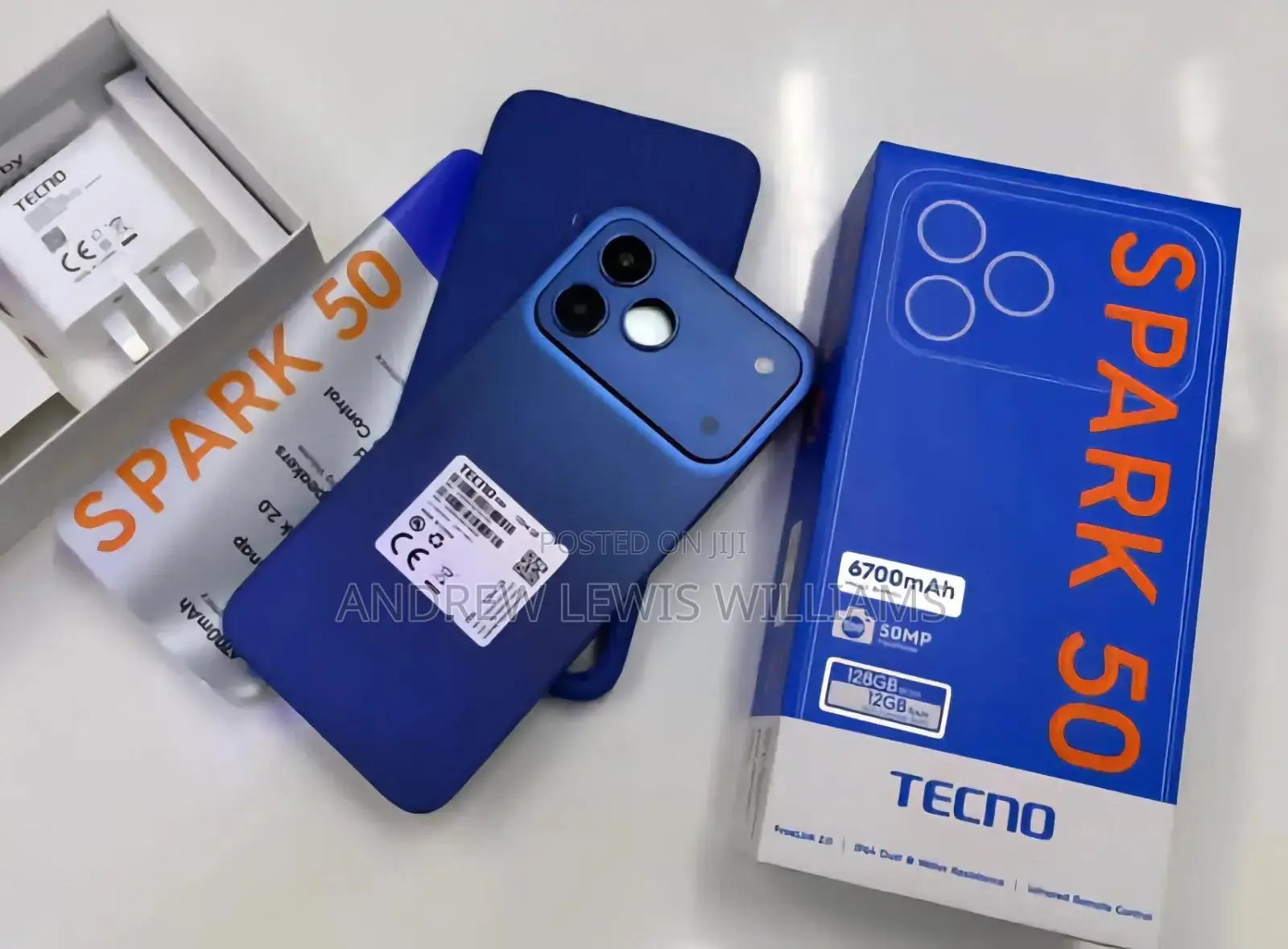 New Tecno Spark 50 128 GB Blue