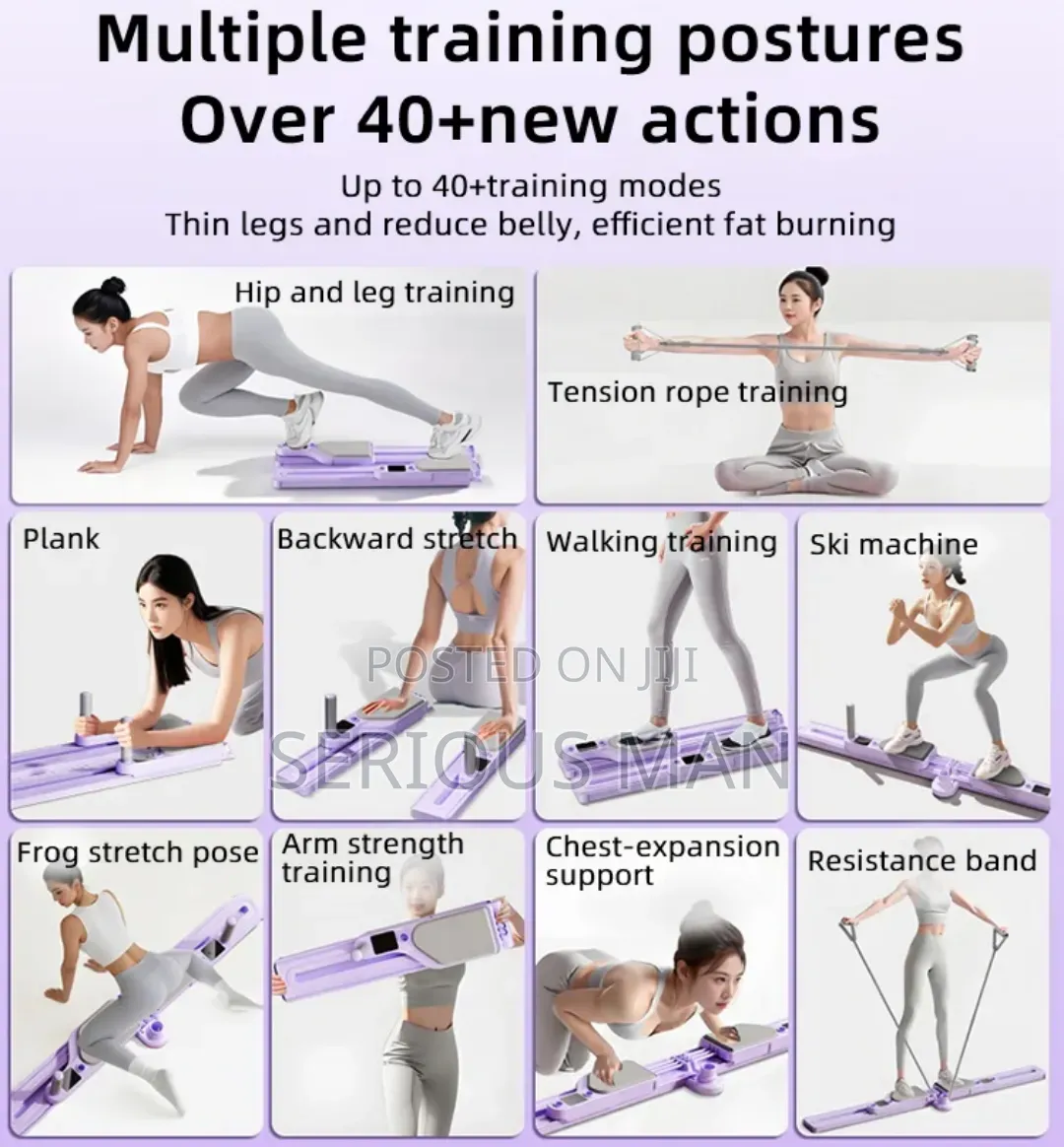Ski Machn, Leg Trainer, or Pelvic Floor and Hip-Shaping Exercise Board