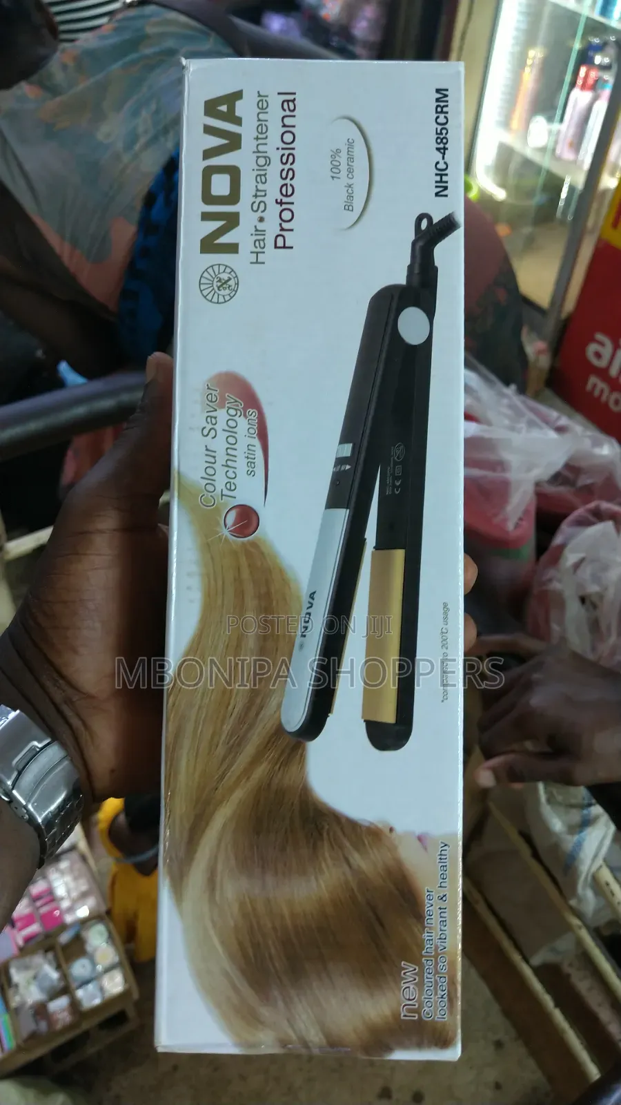 Nova Professional Electric Hair Straightening Iron-Black