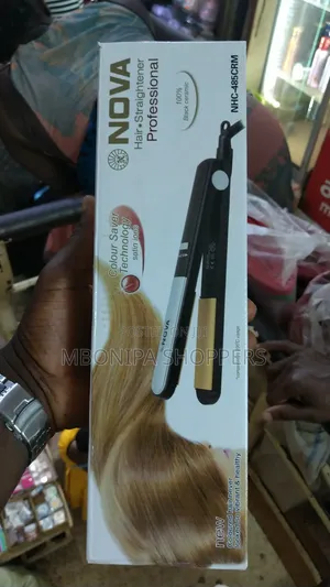Nova Professional Electric Hair Straightening Iron-Black