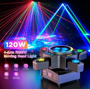 4-Arm Mini Moving Head LED Stage and DJ Party Light.