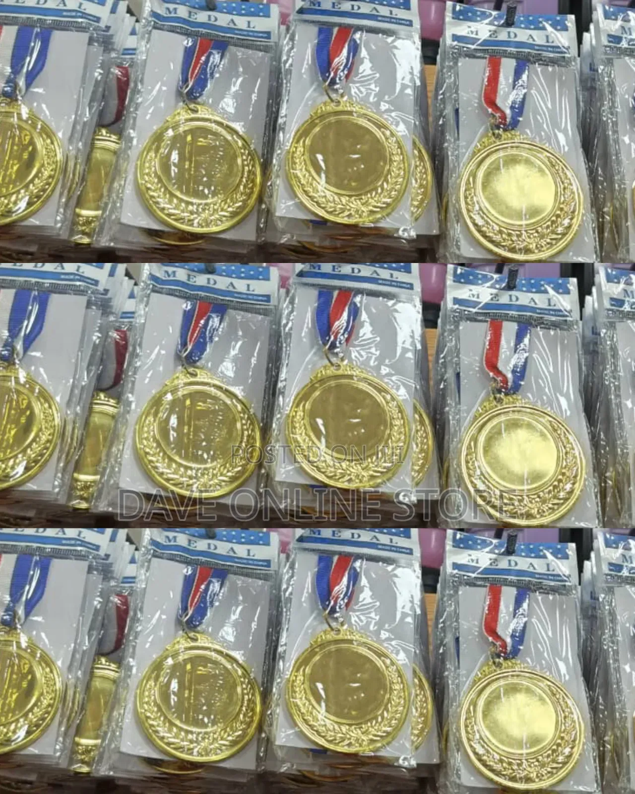 Gold Plated Tournament Medals