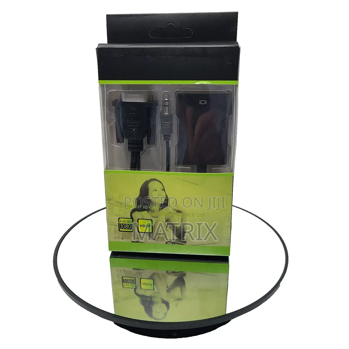 VGA + Audio to HDMI Adapter Video Cable (Converts Older VGA to HDMI)