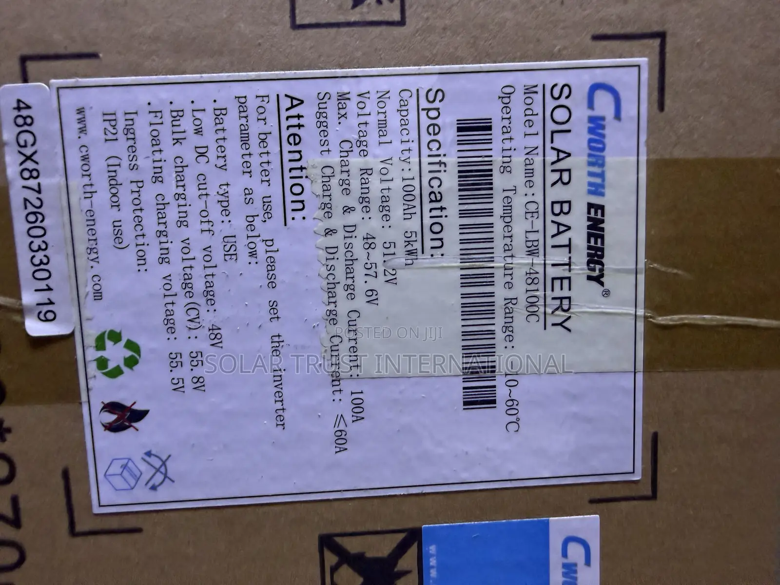 5kwh Lithium Battery Cworth