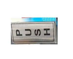 PUSH Sign Self Adhesive Silver Easy Stick Card Sticker