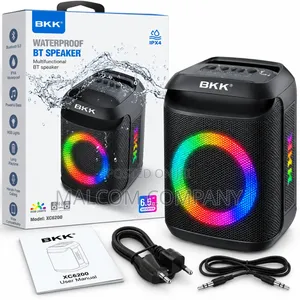 BKK XG200 Waterproof Bluetooth Speaker With RGB Lights 6.5-Inch