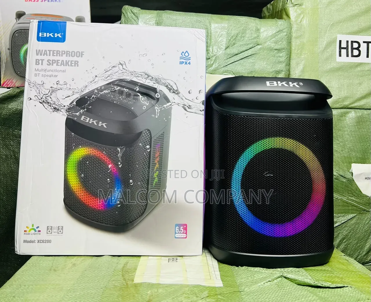 BKK XG200 Waterproof Bluetooth Speaker With RGB Lights 6.5-Inch