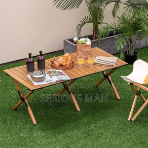Portable, Roll-Up Aluminum Camping Table