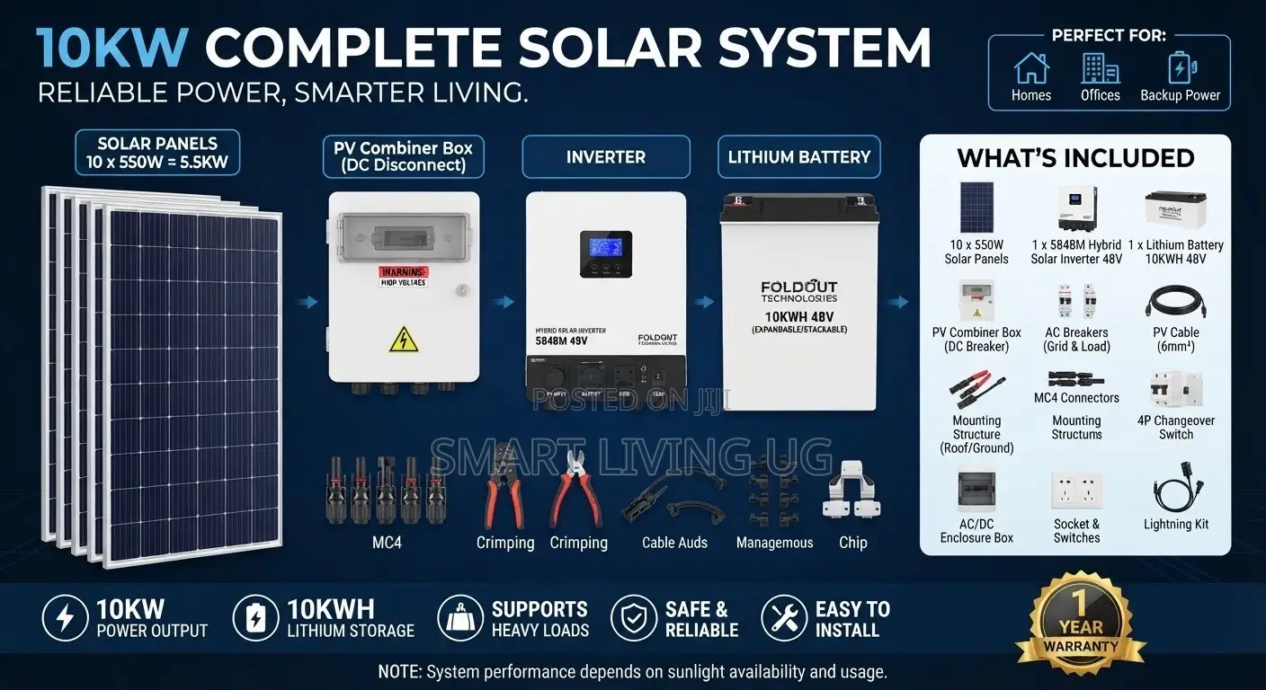 Reliable Power, Smart Living: All-in-One 10kW Solar Storage Solution