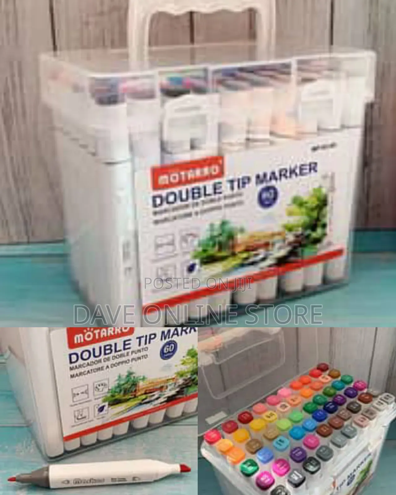 Motarro Quality Dual Tip Marker 60 Colors Set