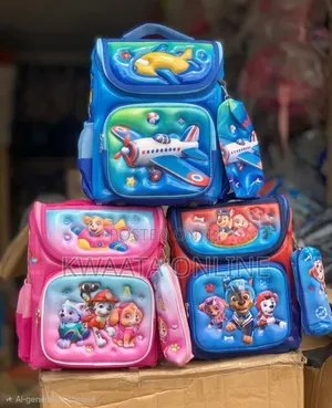 3d- Theme Kids' Starter Backpack, School Bag With Pencil Pouch