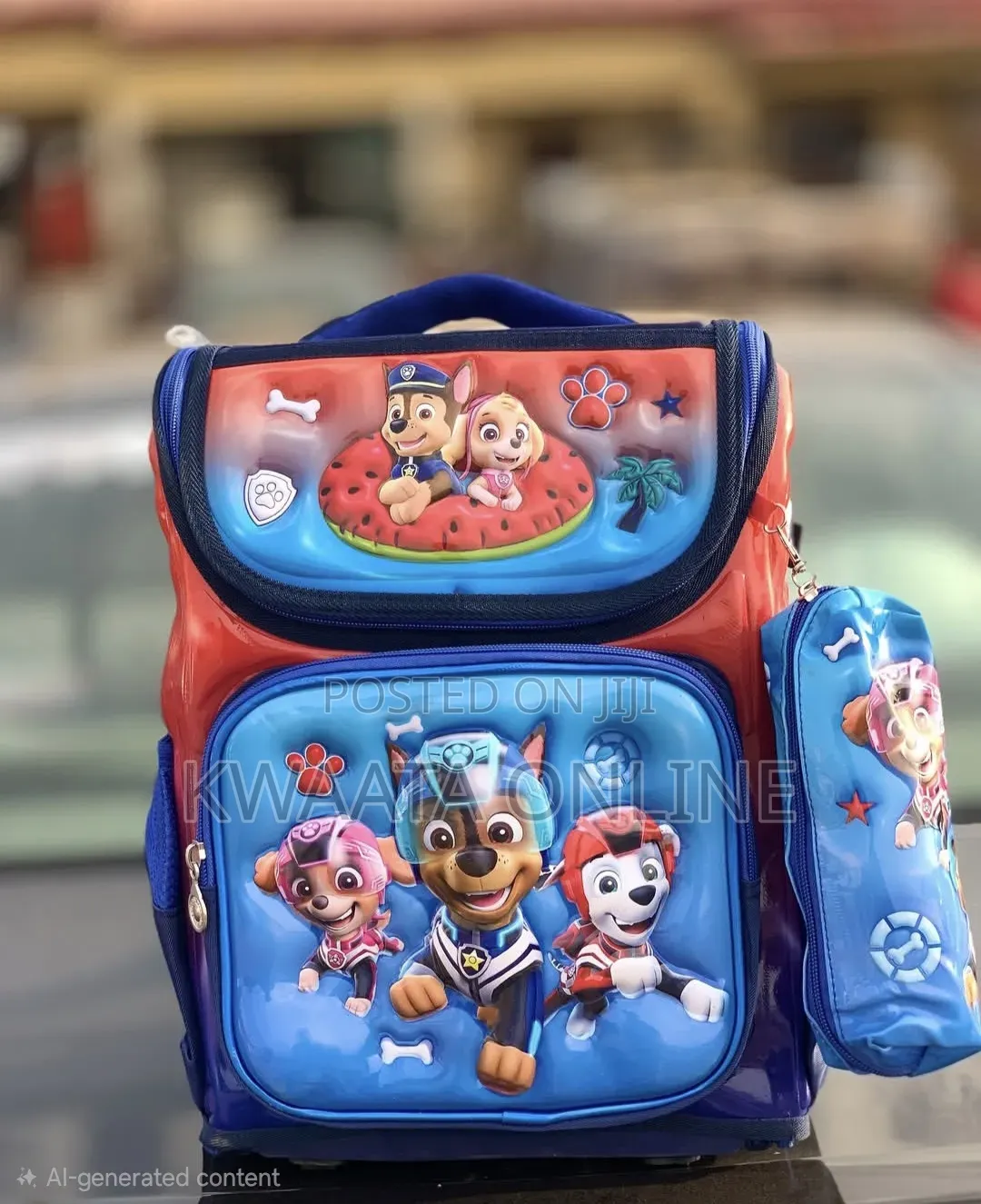 3d- Theme Kids' Starter Backpack, School Bag With Pencil Pouch