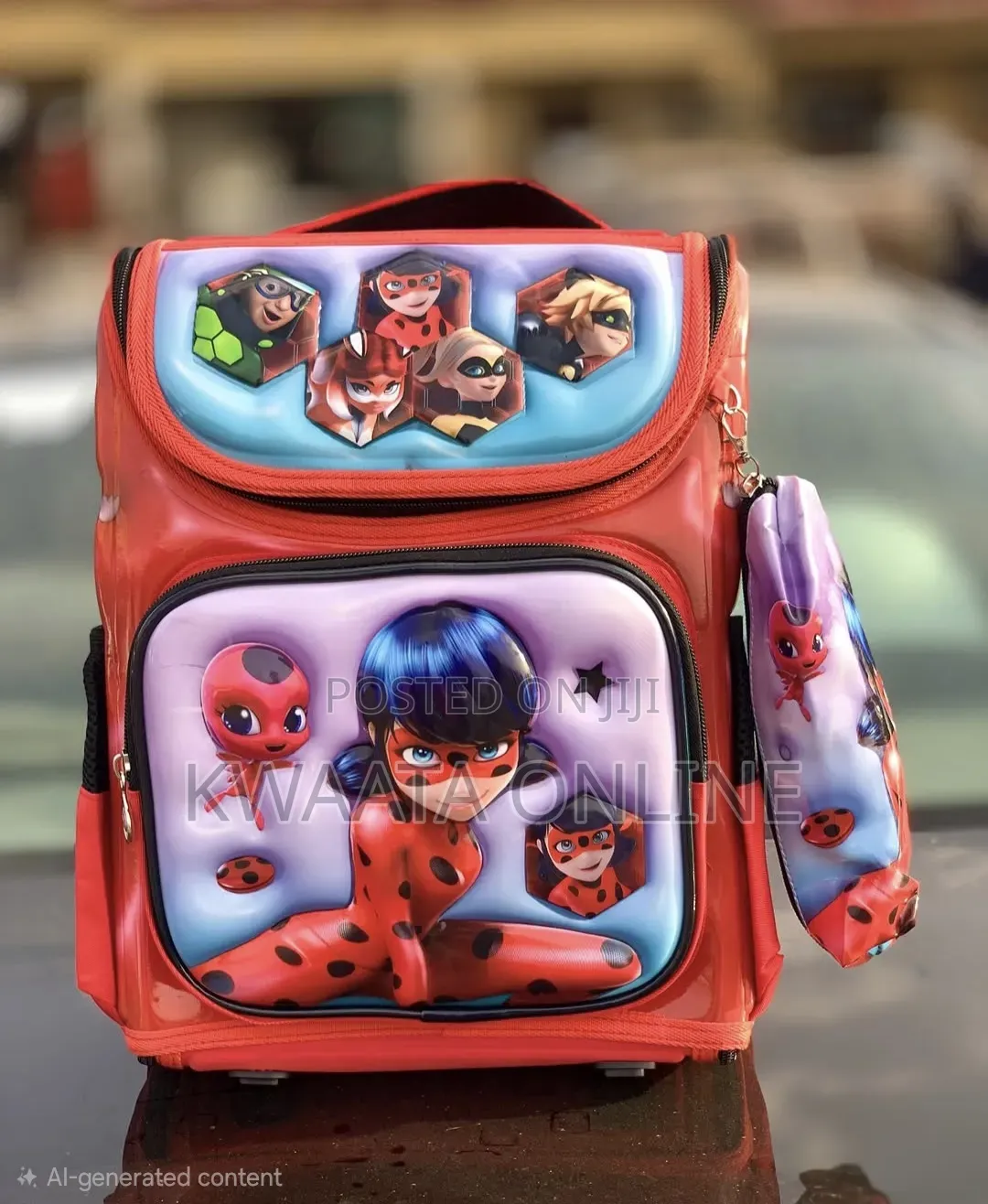 3d- Theme Kids' Starter Backpack, School Bag With Pencil Pouch