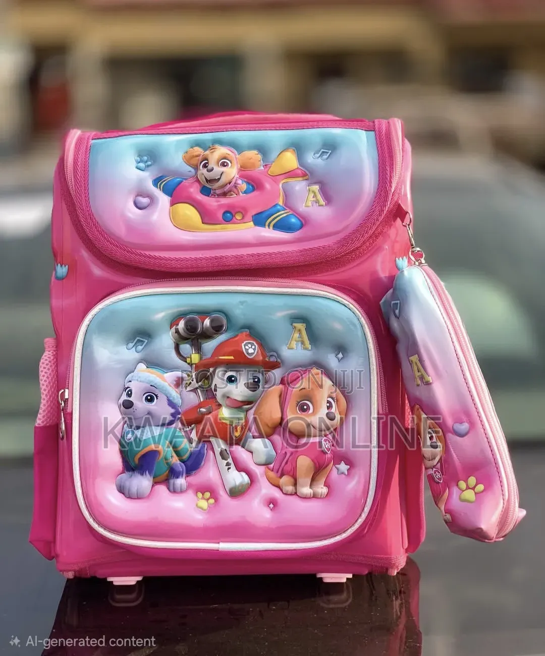 3d- Theme Kids' Starter Backpack, School Bag With Pencil Pouch