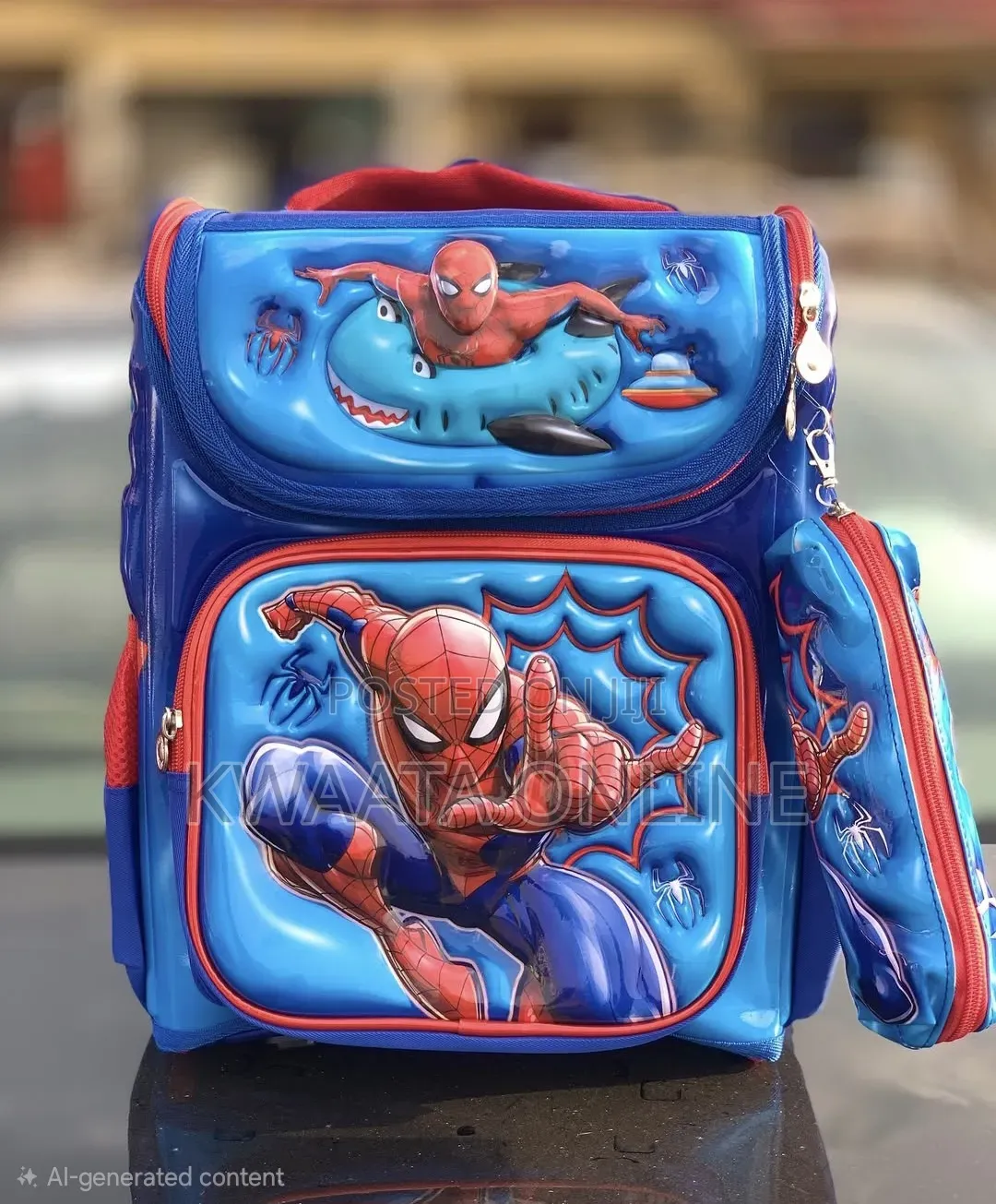 3d- Theme Kids' Starter Backpack, School Bag With Pencil Pouch