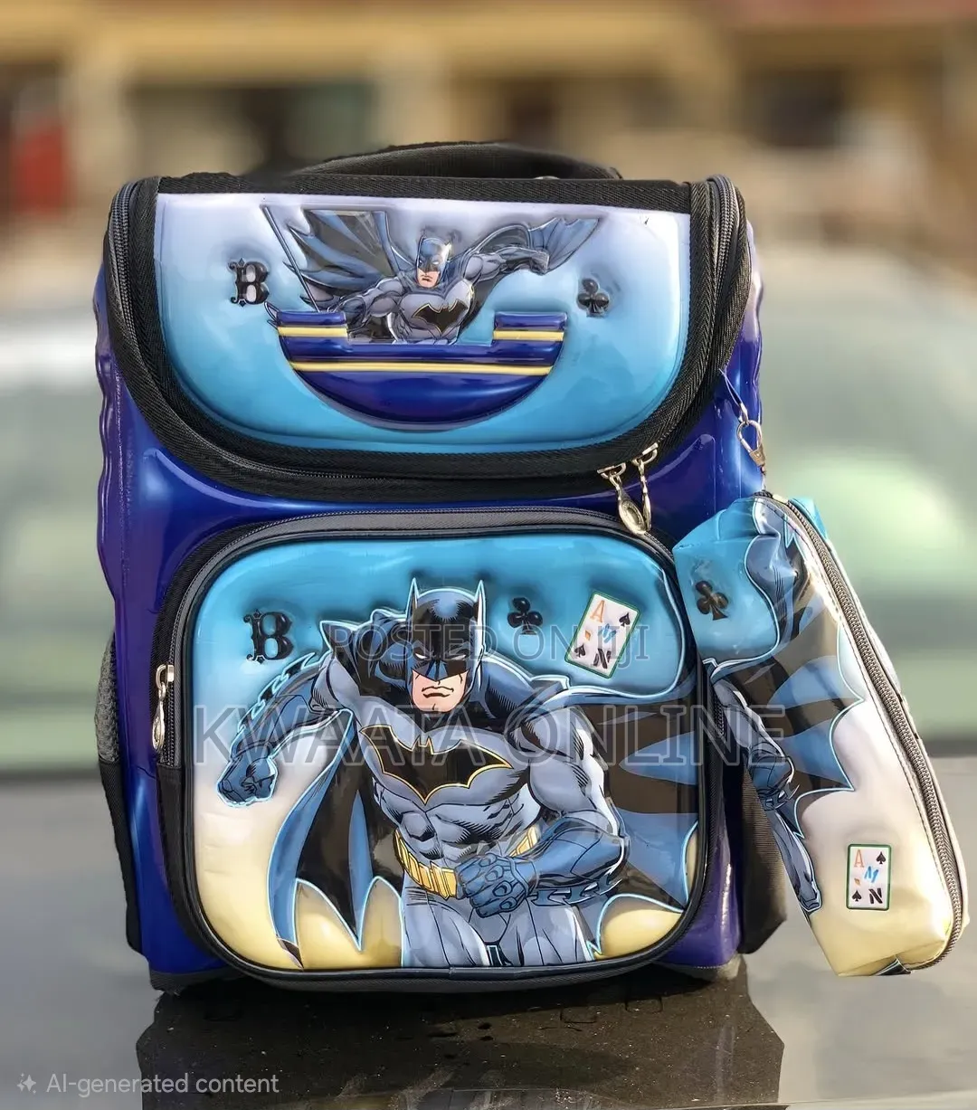 3d- Theme Kids' Starter Backpack, School Bag With Pencil Pouch