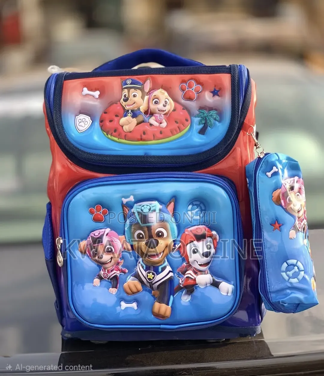 3d- Theme Kids' Starter Backpack, School Bag With Pencil Pouch