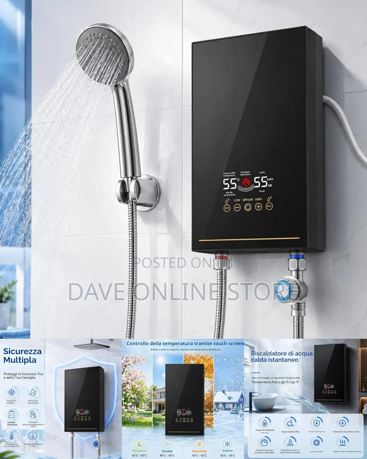 Instant Mini Water Heater 5500 W Electronic Water Heater