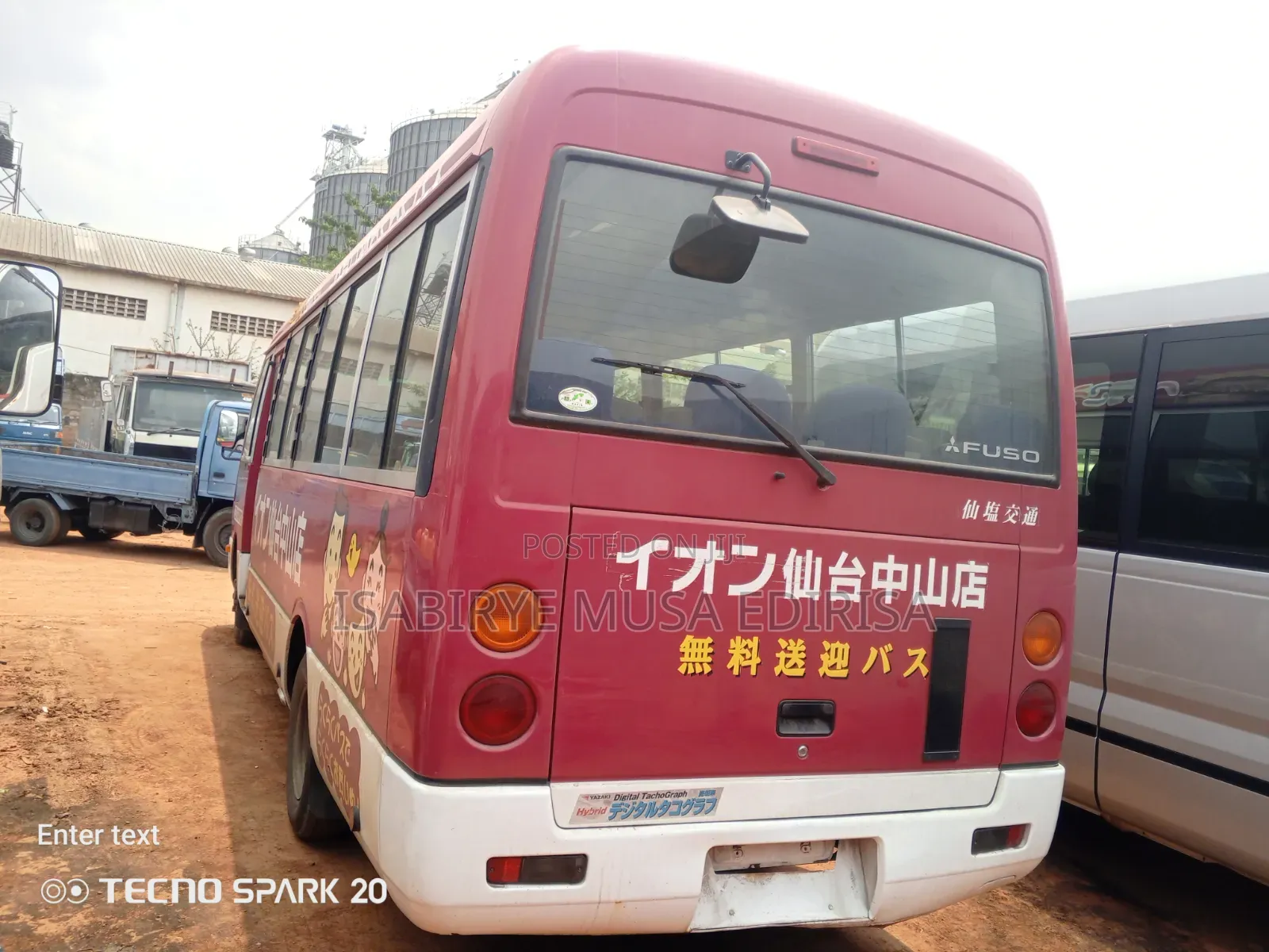Toyota Coaster 2017 Red