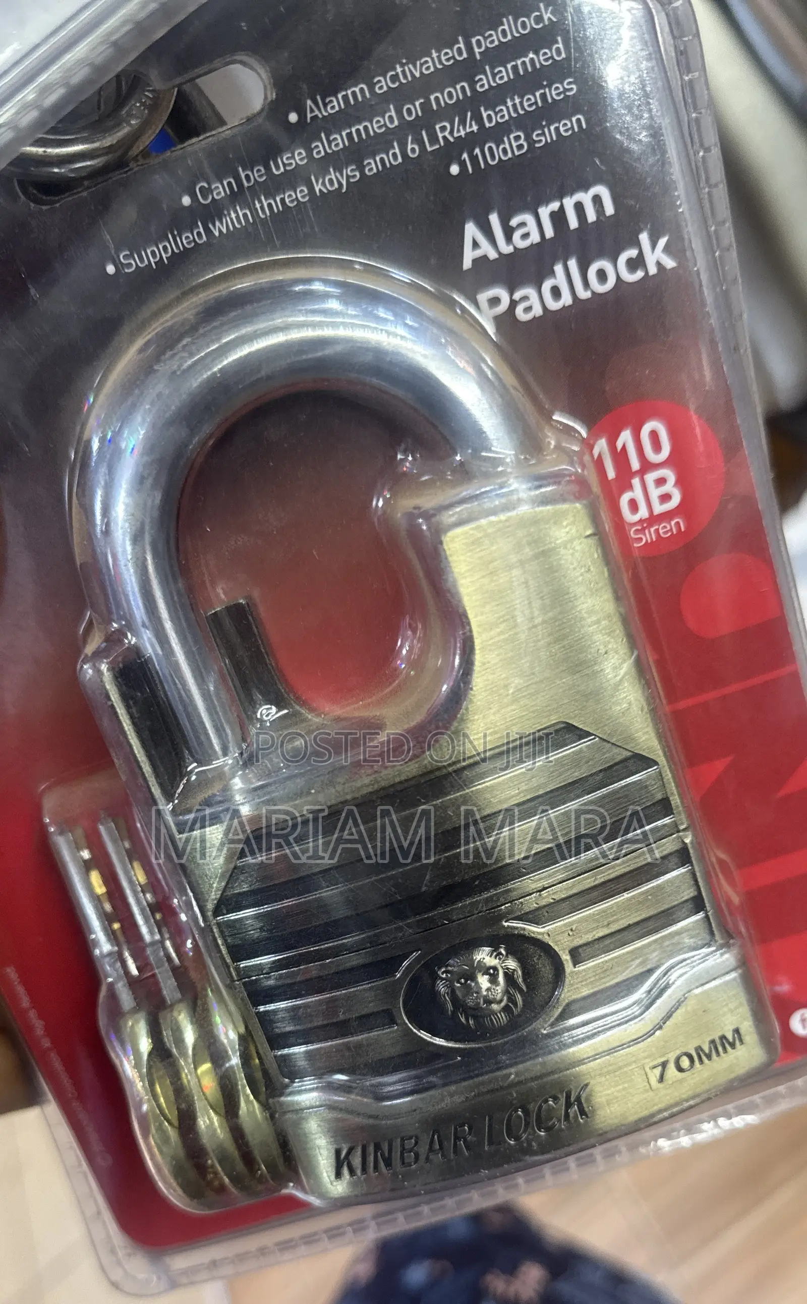 Kinbar Alarm Padlock With a Guard 70mm