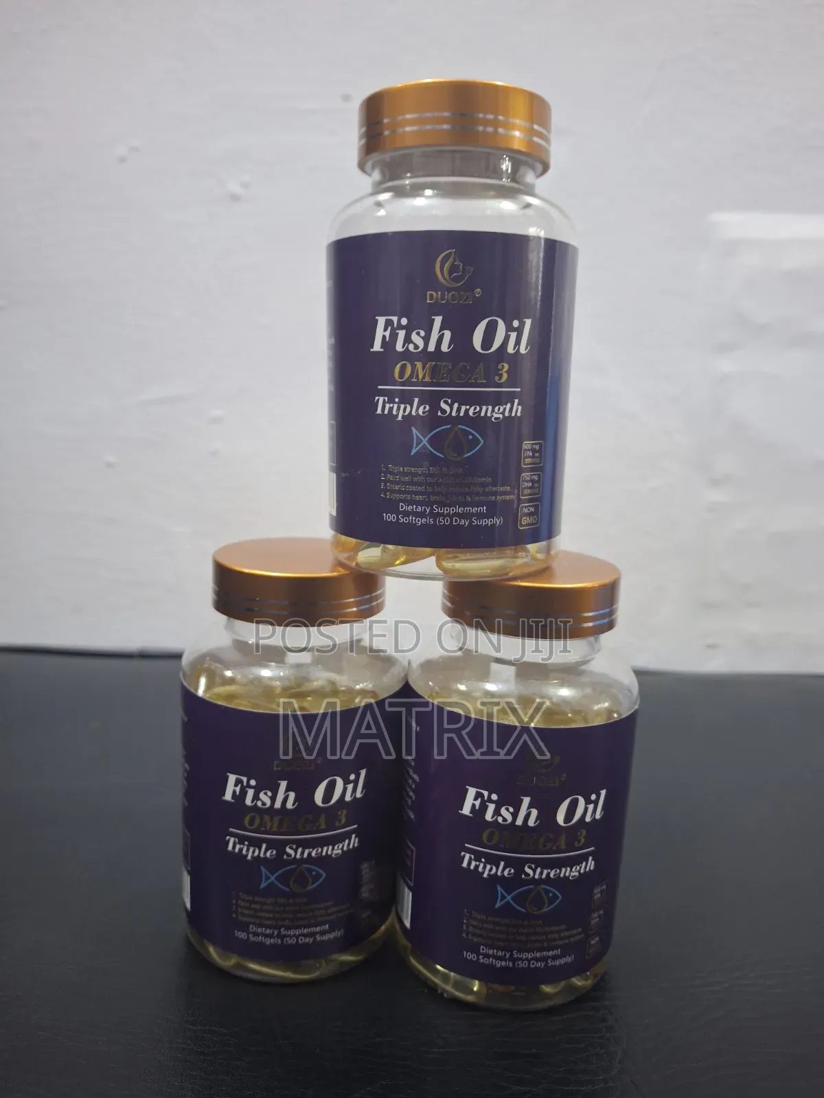 Fish Oil, Omega 3 Tripple Strength Softgel Caps Supprement