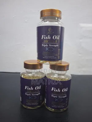 Fish Oil, Omega 3 Tripple Strength Softgel Caps Supprement