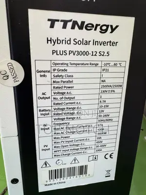 2.5kwh/12v Hybrid Inverter
